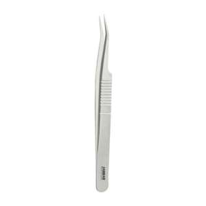Eyelash Pointed Tweezers Slight Angled Size
